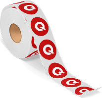 Stickers op rol - Plakken maar, Qprinting stickers op rol.
